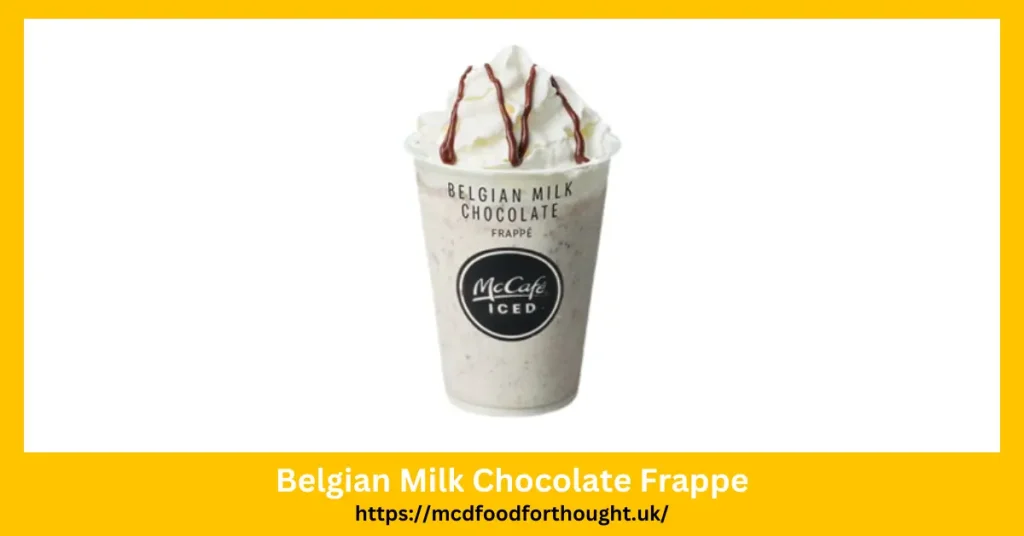 Belgian Milk Chocolate Frappe