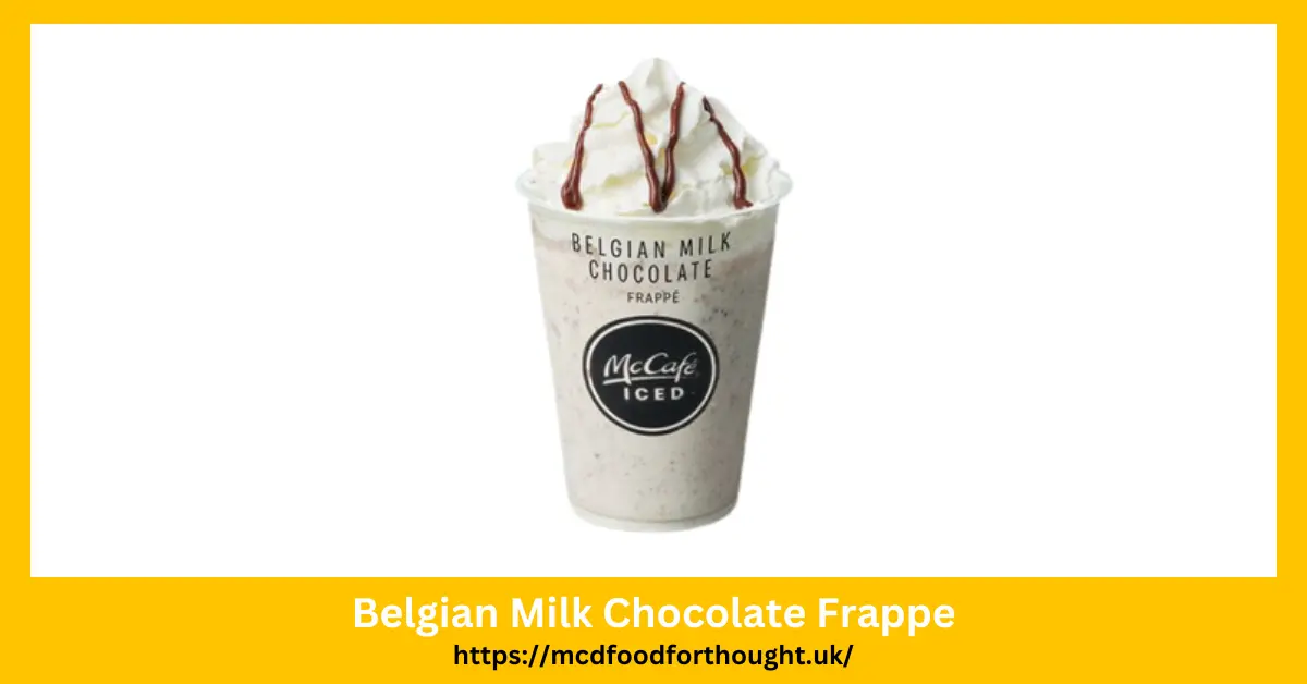 Belgian Milk Chocolate Frappe