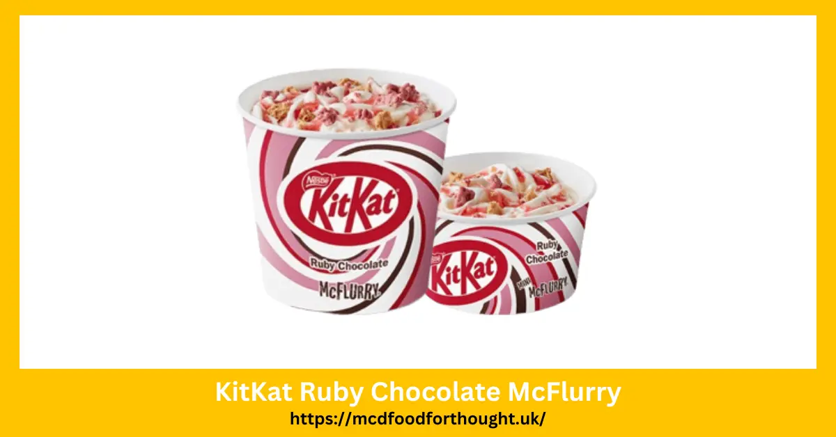 KitKat Ruby Chocolate McFlurry