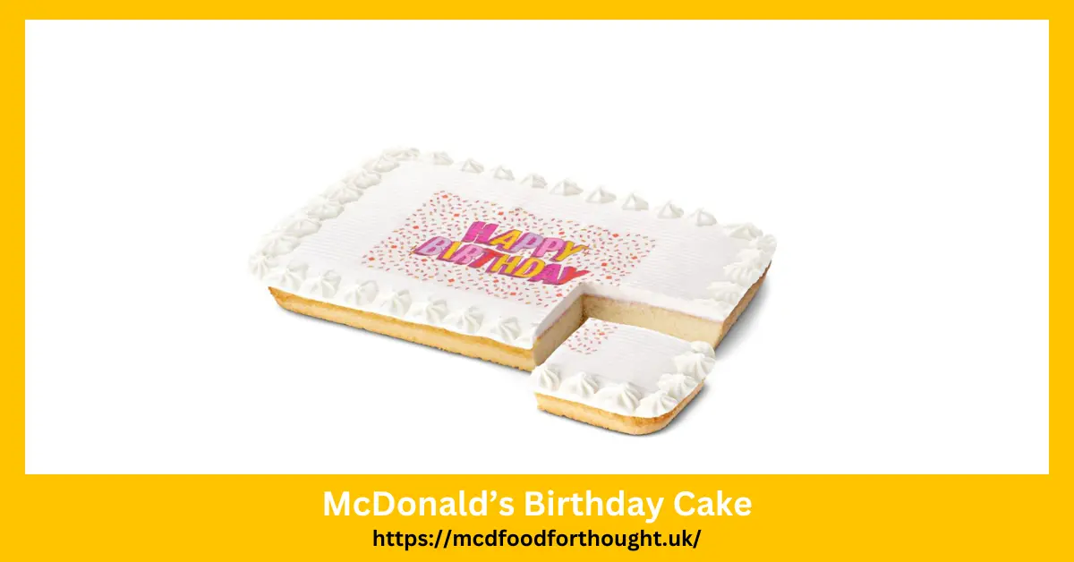 McDonald’s Birthday Cake