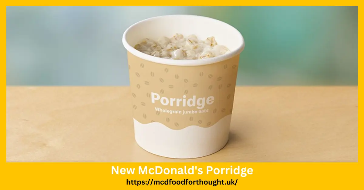 New McDonald's Porridge
